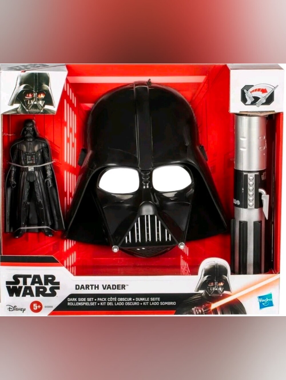Disney Star Wars Darth Vader Action Figure with Role Play Mask and Lightsaber